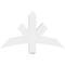 Ekena Millwork Alberta Architectural Grade PVC Gable Bracket, 36"W x 21"H x 4"D x 4"F, 14/12 Pitch GBP036X21X0404ALB00 - alternate 4